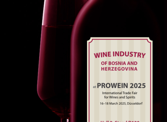 VTKBiH organizuje zajednički nastup pet bh. vinarija na sajmu 'ProWein 2025'