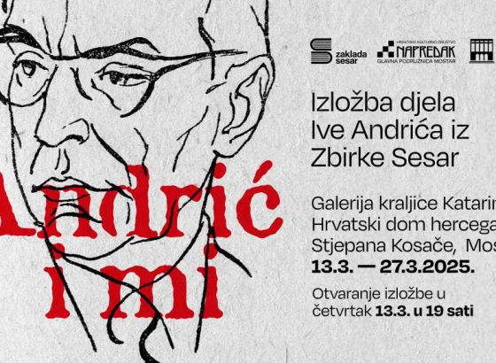 Izložba djela Ive Andrića 'Andrić i mi' u povodu 50-godišnjice njegove smrti