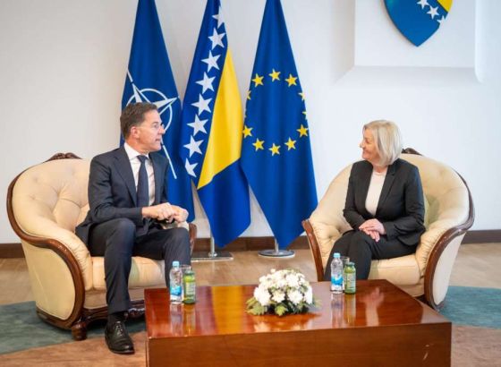Sastanak predsjedavajuće Vijeća ministara BiH i glavnog sekretara NATO-a Marka Ruttea