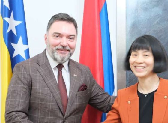 Košarac i Li Fan o aktuelnoj političkoj situaciji i unapređenju odnosa BiH i NR Kine