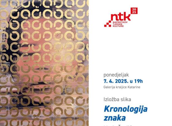 Izložba 'Kronologija znaka' Marija Šunjića otvara Napretkov tjedan kulture