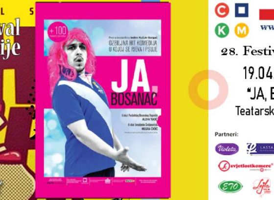 U sklopu 28. festivala komedije 'Smijeh je lijek' komedija 'Ja, Bosanac'