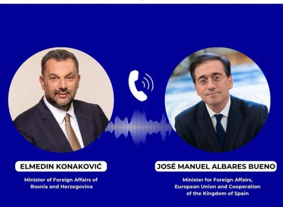Bueno sa Konakovićem telefonom razgovarao o aktuelnoj situaciji i sigurnosnim izazovima u BiH