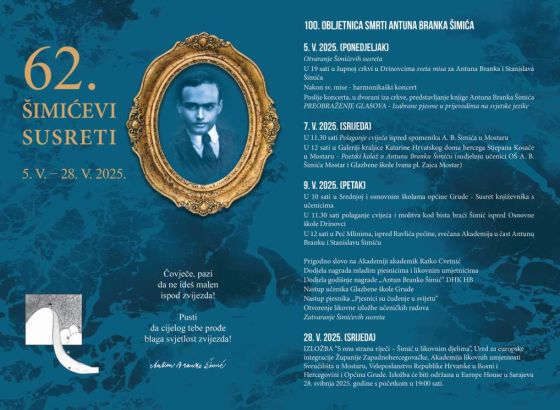 Otvaraju se 62. Šimićevi susreti: Manifestacija počinje večeras  u Drinovcima