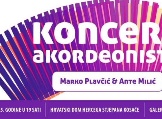 Svjetski dan harmonike u Mostaru: Koncert Plavčića i Milića