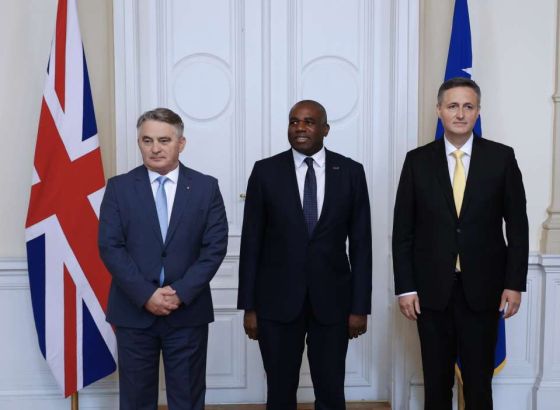 Britanski ministar vanjskih poslova sa članovima Predsjedništva BiH