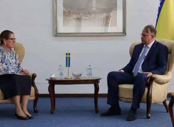 Nikšić s ambasadoricom Švedske u BiH - Podrška digitalizaciji i nastavku reformskih procesa