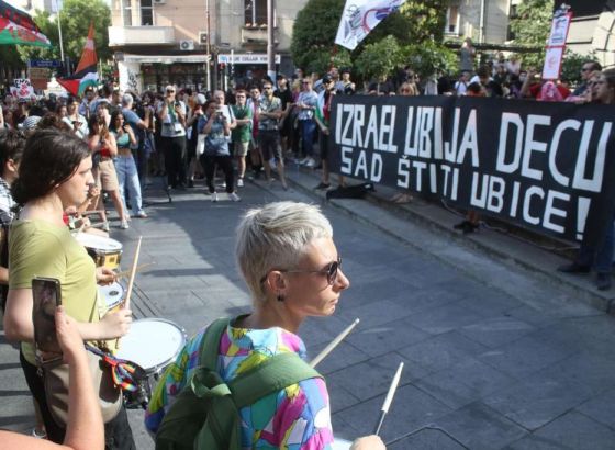 Srbija: Skup podrške Palestini i protest protiv izvoza oružja Izraelu