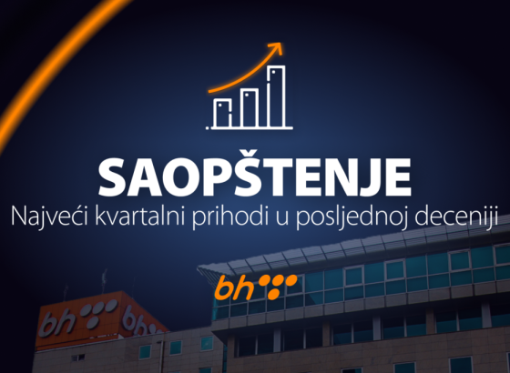 ODLIČNI REZULTATI BH Telecom započeo 2025. s najvećim kvartalnim prihodima u posljednjoj deceniji