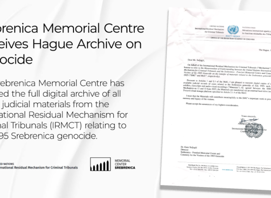 Memorijalni centar Srebrenica preuzeo haške arhivske dokumente