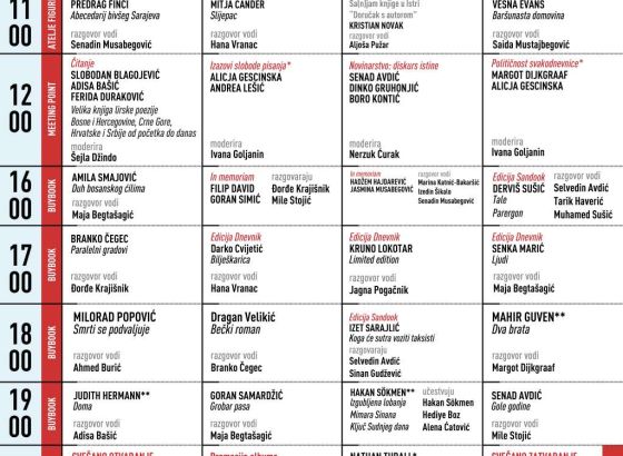 Sutra počinje deseti Bookstan: Prvi dan festivala donosi bogat književni program