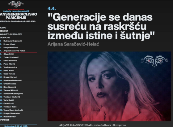FAMA METODOLOGIJA Prenos znanja- Umijeće razumijevanja: Srebrenica, 30 godina poslije