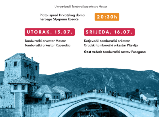 Tamburaški orkestri iz BiH, Hrvatske i Crne Gore okupljeni na festivalu u Mostaru