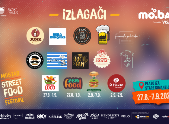 Gastro spektakl u Mostaru: Moba Street Food Festival od 27. avgusta do 7. septembra