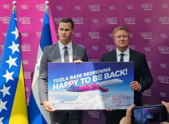 Tischner: Tuzla je za Wizz Air veoma zanimljiva lokacija, vidimo potencijal za dalji razvoj