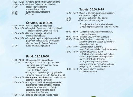 Sve spremno za otvaranje 52. Sajma šljive u Gradačcu, očekuje se 150 izlagača
