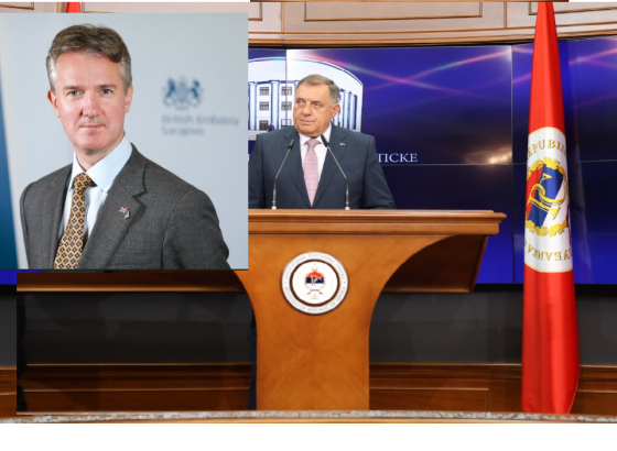 Dodik zaboravio ko ga je doveo na vlast, žestoko napao britanskog ambasadora
