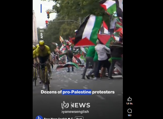 Haos u Bilbau: Masovni propalestinski protesti zaustavili biciklističku utrku