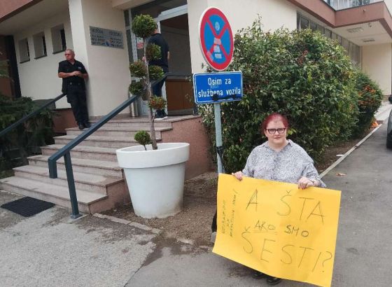 Brčko - Protest zbog Nacrta zakona o zapošljavanju osoba s invaliditetom