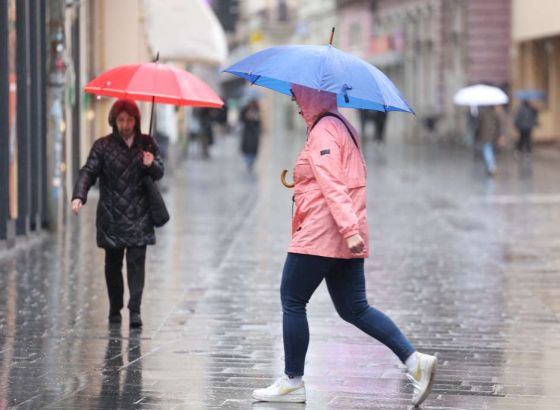 Sutra nestabilno vrijeme s kišom, pljuskovima i grmljavinom