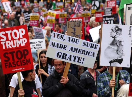 Hiljade demonstranata protestuju protiv Trumpa u Londonu, izražavaju podršku Gazi