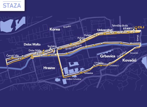 Privremene izmjene režima saobraćaja u nedjelju zbog Sarajevo Run Festa 2025