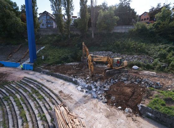 Napreduju radovi na južnoj tribini stadiona Grbavica