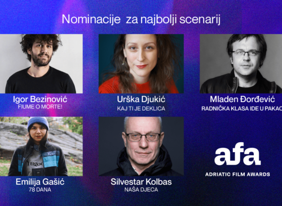 Objavljene nominacije za AFA nagrade - Adriatic Film Awards 2025.