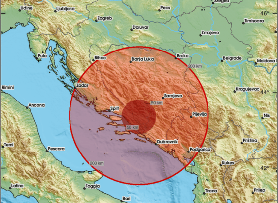 Hercegovinu pogodio potres magnitude 2,5 s epicentrom kod Gruda
