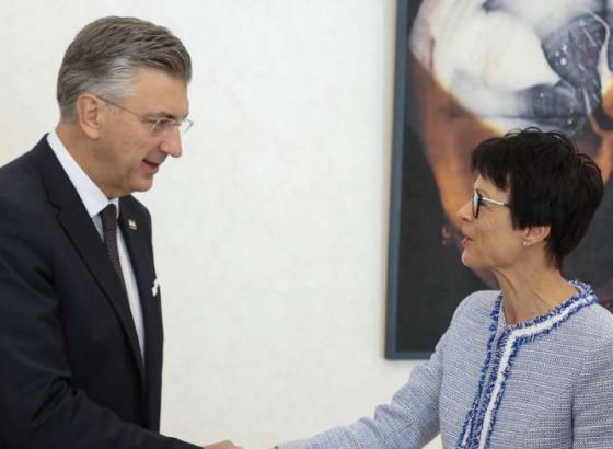 Plenković s povjerenicom Kos: Potpora BiH na europskom putu
