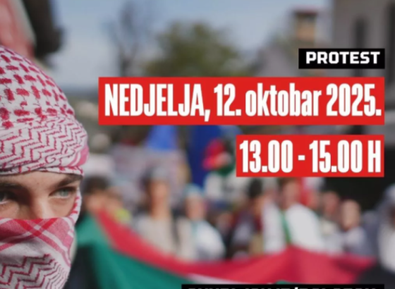 Sindikat osnovnog obrazovanja KS pozvao prosvjetne radnike na skup 'BiH za slobodnu Palestinu'