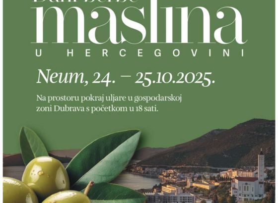 'Dani berbe maslina' 24. i 25. listopada u Neumu