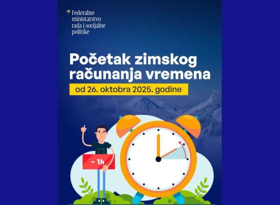 U nedjelju zavšava ljetno računanje vremena, poziv poslodavcima da osiguraju sigurne radne uvjete
