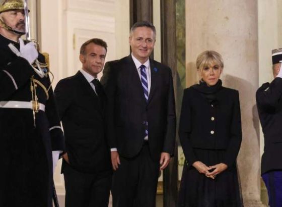 Bećirović u Jelisejskoj palati s Emmanuelom i Brigitte Macron