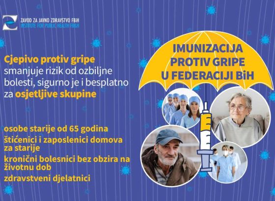 Počela imunizacija protiv gripe u Federaciji BiH
