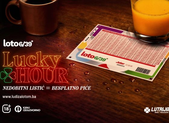 Lutrija BiH predstavlja “Lucky Hour“ – kada je svaki Loto listić dobitni!