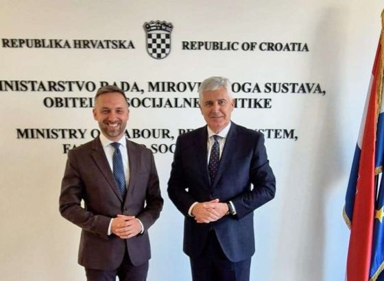Čović i Piletić razgovarali u Zagrebu o socijalnim projektima i europskom putu BiH