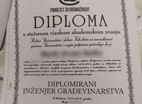 U Crnoj Gori preko 25.000 lažnih diploma u javnom sektoru