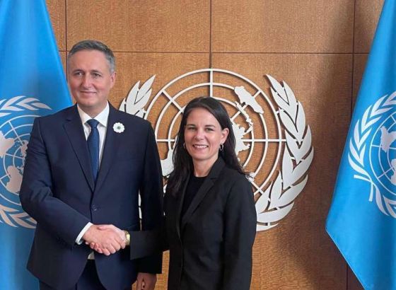 New York - Bećirović razgovarao s predsjednicom Generalne skupštine UN-a Annalenom Baerbock