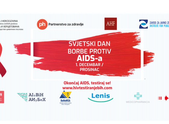 Besplatno anonimno testiranje povodom Svjetskog dana borbe protiv AIDS-a u svim gradovima širom BiH