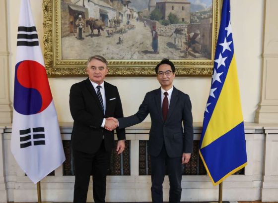 Komšić primio akreditivno pismo ambasadora Republike Koreje za BiH