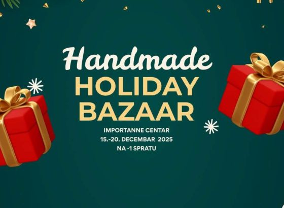 Handmade Holiday Bazaar od 15. do 20. decembra u Sarajevu
