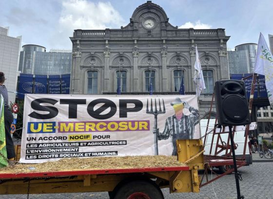 Protesti poljoprivrednika u Briselu protiv sporazuma s Mercosurom