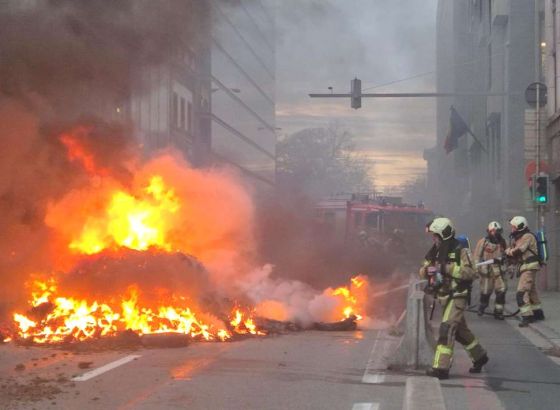 Više od 50 tona otpada očišćeno nakon protesta poljoprivrednika u Briselu