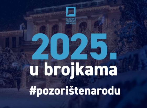 Za kraj 2025. godine - Narodno pozorište Sarajevo, statistika