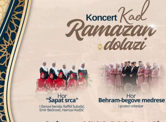 Predramazanski koncert 'Kad ramazan dolazi' 7. februara u Domu kulture Višegrad