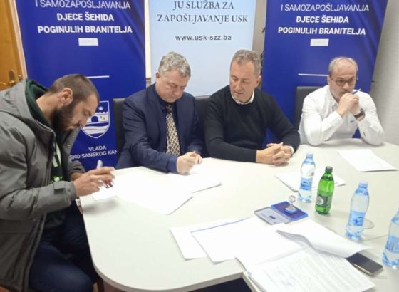 Nastavljena realizacija programa zapošljavanja djece šehida i poginulih branilaca u USK