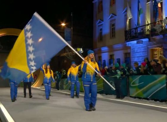Svečano otvorene Zimske olimpijske igre: Elvedina Muzaferija i  Marko Šljivić nosili zastavu Bosne i Hercegovine