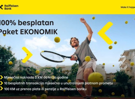 Novo lice bankarstva u BiH - Brzo i jednostavno uz Raiffeisen besplatan paket usluga