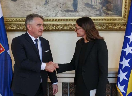 Komšić primio akreditive ambasadorice Finske, potvrđeni prijateljski odnosi dvije zemlje